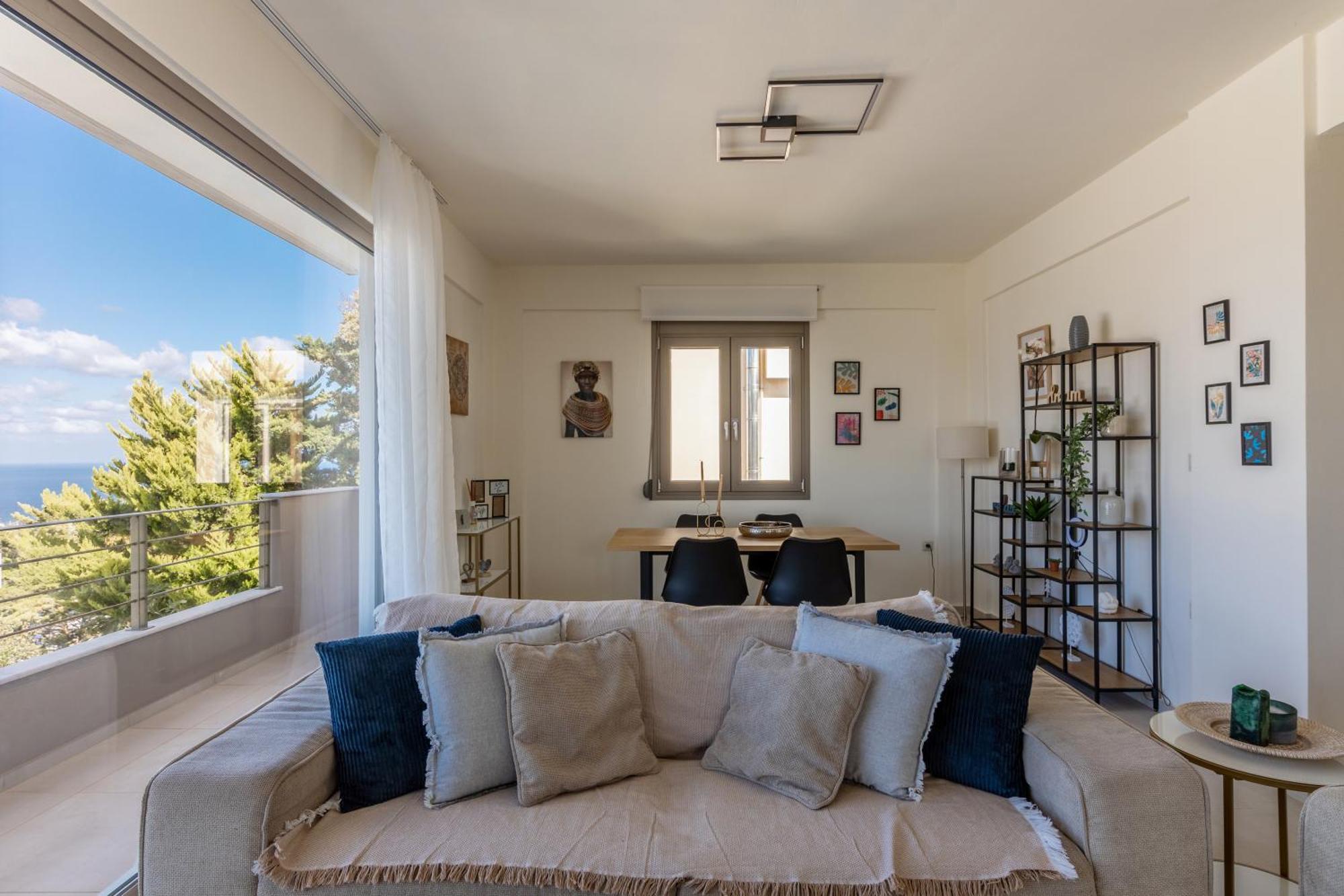 3 Bedroom Villa With Stunning Sea View & Private Parking Elia  Buitenkant foto
